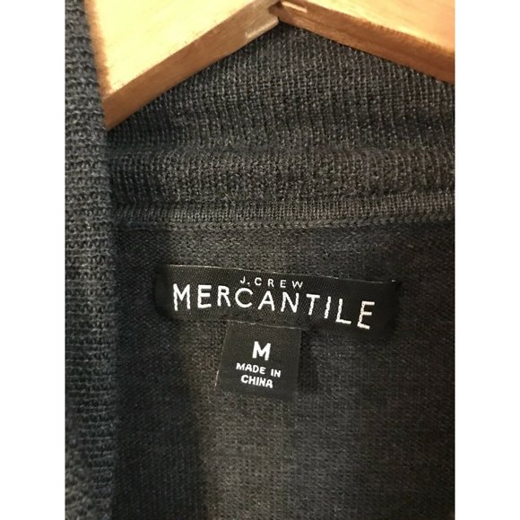 J Crew Mercantile Women's Medium Gray Merino Wool Blend Turtleneck - Picture 2 of 4
